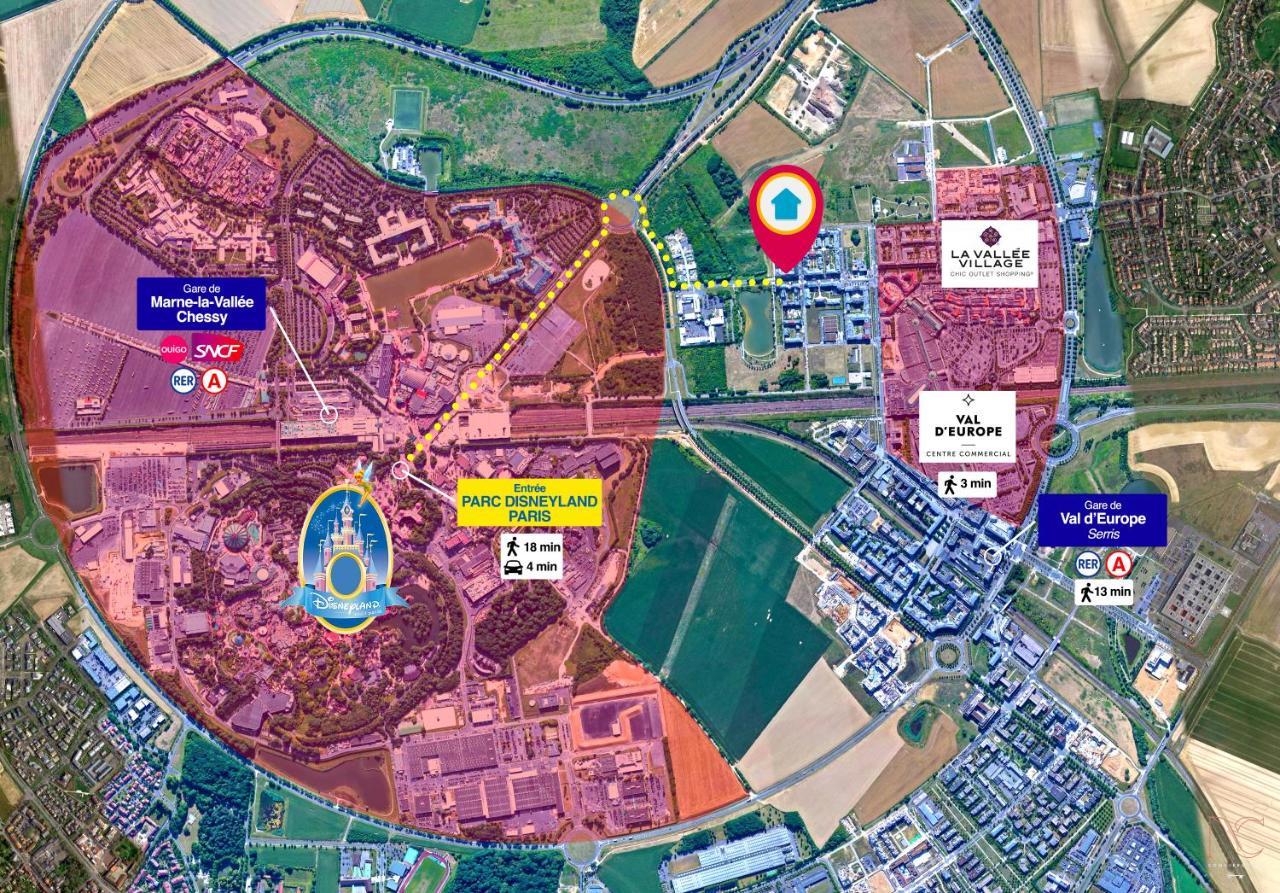 Disneyland-Paris, 8Pers, Wifi, Netflix, 2 Parkings Сери Екстериор снимка